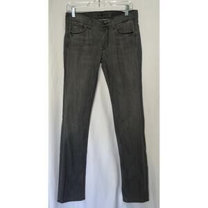 7 For All Mankind ‘straight Leg’ Gray 34” Inseam Size 27